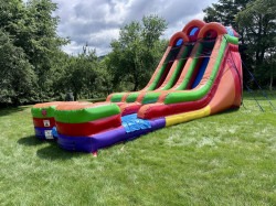 IMG 6577 1766376284 18' Rainbow Double Lane Wet/Dry Inflatable water Slide
